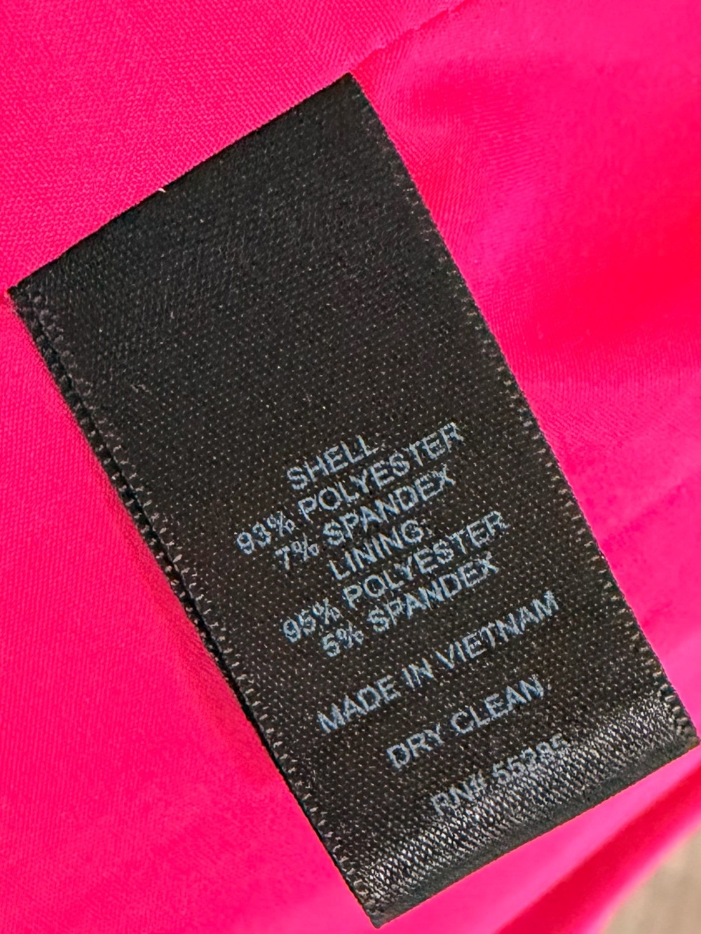 Express Hot Pink Open Front Shawl Collar Stretch Blazer Jacket Suit Womens Sz 6 - Picture 3 of 8